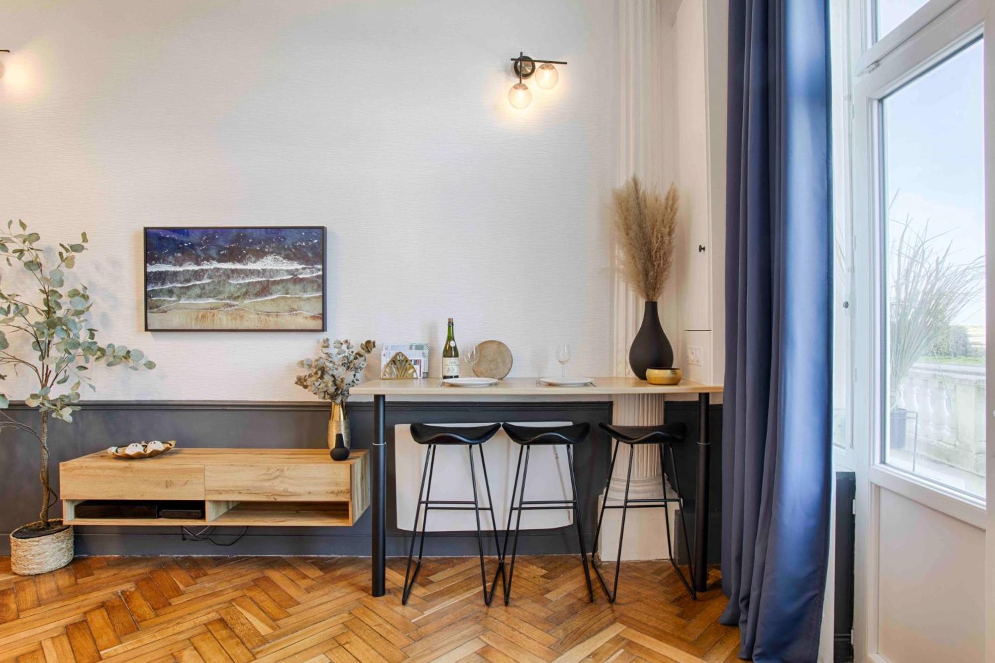 Welc'Home In Houlgate - Vue Et Acces Direct Sur Mer מראה חיצוני תמונה